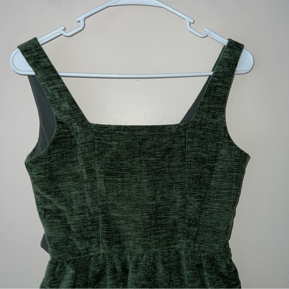 Disturbia Mini Sleeveless Dress Green Women's US 2 UK 6 Soft Velvet Feel New - Picture 6 of 9